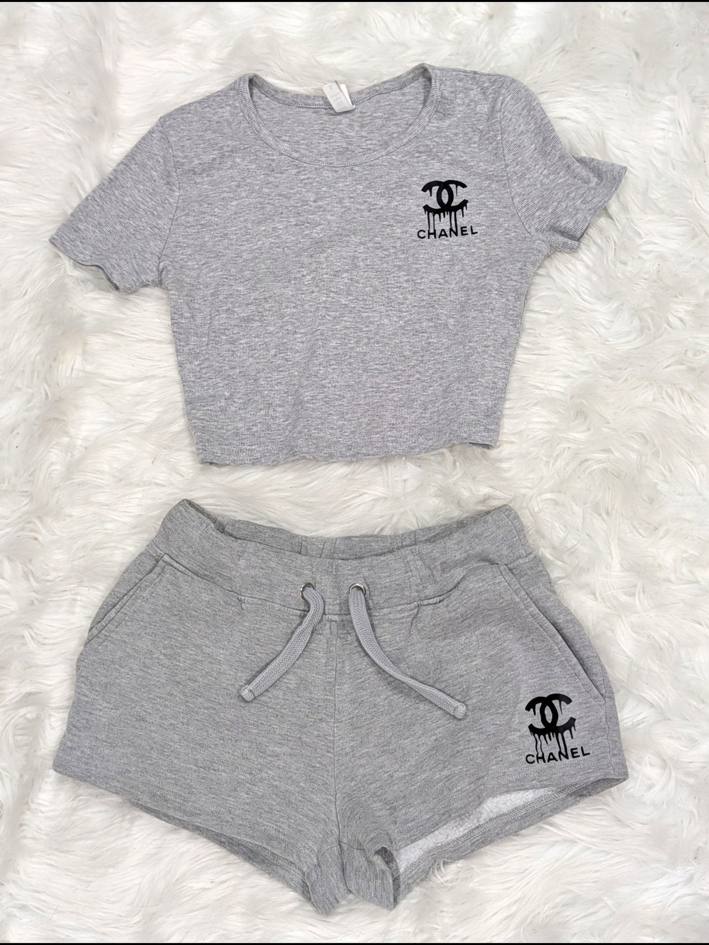Super Cute CC Top And Shorts Set